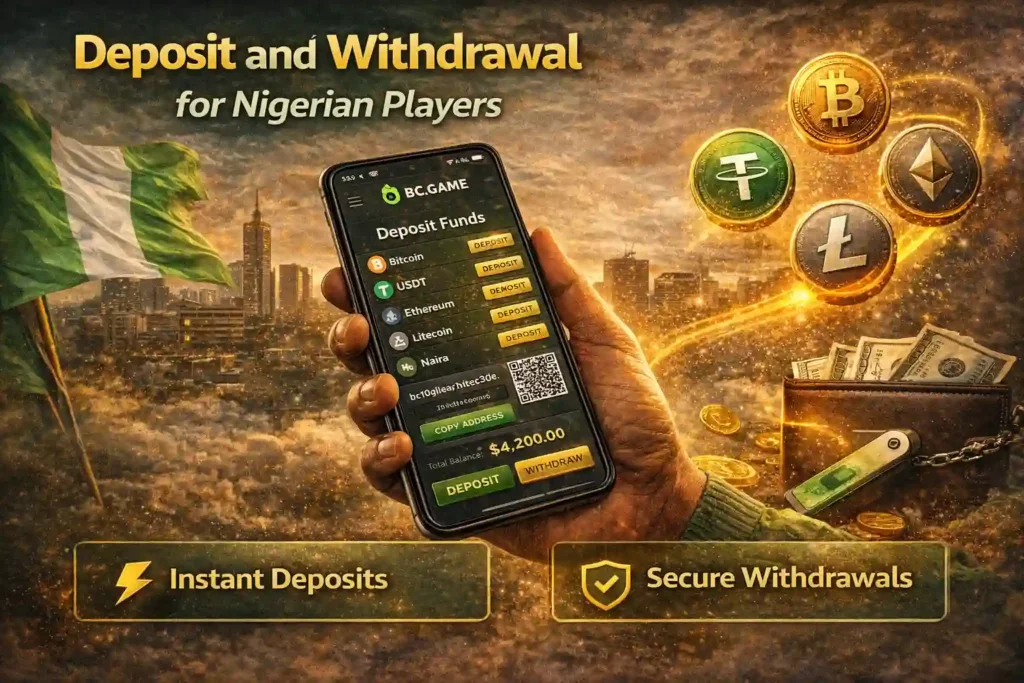 Deposit and Withdrawal for Nigerian Players