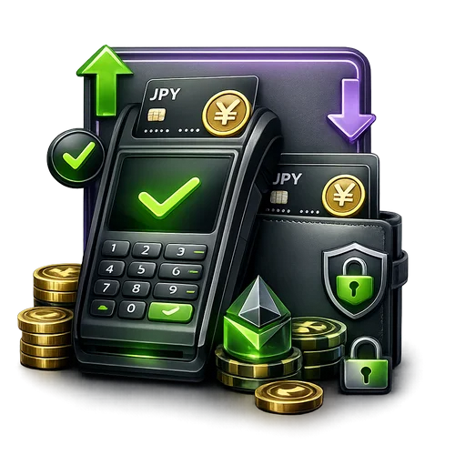 日本円（JPY）および暗号資産の入出金インフラ