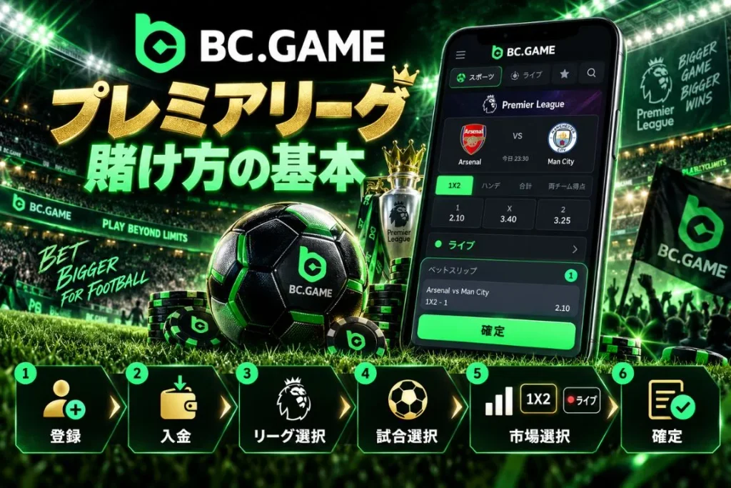BC Game プレミアリーグ 賭け方の基本